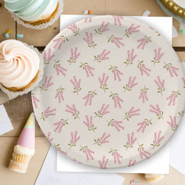 かわいい野生の花のフローラルパーティーシャワー ミニマル ペーパープレート