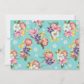 かわいい野生の青ジャングルを手に入れよう1回目の誕生日の写真 招待状 (裏面)