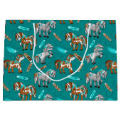 かわいい野生の馬unisexパーティー ラージペーパーバッグ (正面)