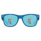 かわいい野生ヤギの漫画 キッズサングラス (正面)