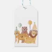 かわいい野生動物の誕生日 ギフトタグ (裏面)