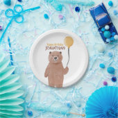 かわいい野生動物の誕生日 ペーパープレート (パーティー)