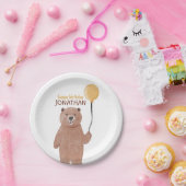 かわいい野生動物の誕生日 ペーパープレート (パーティー)