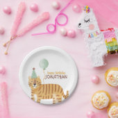 かわいい野生動物の誕生日 ペーパープレート (パーティー)