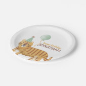 かわいい野生動物の誕生日 ペーパープレート (アングル)