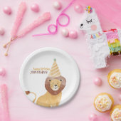 かわいい野生動物の誕生日 ペーパープレート (パーティー)