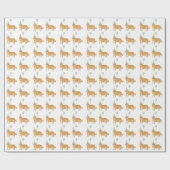 かわいい野生動物の誕生日 ラッピングペーパー (フラット)