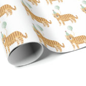 かわいい野生動物の誕生日 ラッピングペーパー (ロールコーナー)