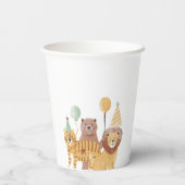 かわいい野生動物の誕生日 紙コップ (裏面)