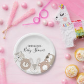 かわいい野生動物ベビーシャワー紙プレート ペーパープレート (パーティー)