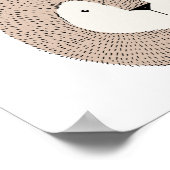 かわいい野生動物ライオンベビー名子供部屋プリント ポスター (角)