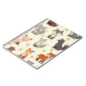 かわいい野生生物の疑問に思ノート ノートブック (左側)