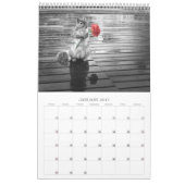 かわいい野生生物リス愛好家12ヶ月 カレンダー (1月 2017)