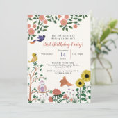 かわいい野花と鳥茶パーティー2回目 招待状 (スタンド正面)