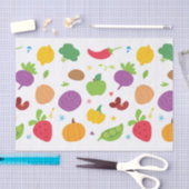 かわいい野菜とフルーツスケッチ 薄葉紙 (クラフト)
