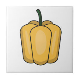 かわいい野菜の唐辛子模様 タイル