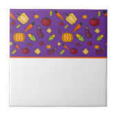 かわいい野菜の柄 タイル (正面)