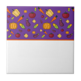 かわいい野菜の柄 タイル