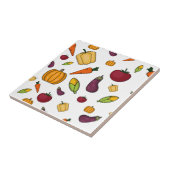 かわいい野菜の柄 タイル (側面)