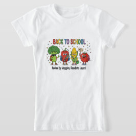 かわいい野菜キャラの楽しい学校生活 Tシャツ