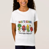 かわいい野菜キャラの楽しい学校生活 Tシャツ (正面)