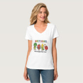 かわいい野菜キャラの楽しい学校生活 Tシャツ (正面フル)