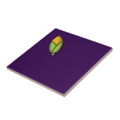 かわいい野菜コーン紫のパターン タイル (側面)