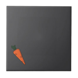 かわいい野菜ニンジン灰色のパターン タイル