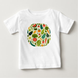 かわいい野菜 ベビーTシャツ