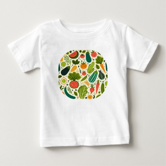 かわいい野菜 ベビーTシャツ (正面)