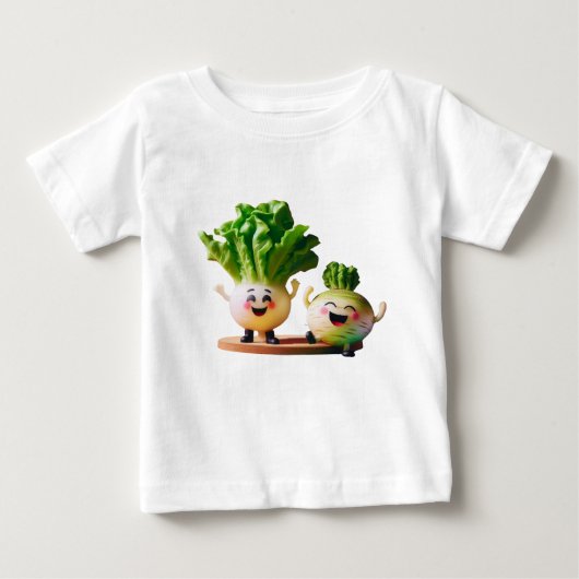 かわいい野菜 ベビーTシャツ (正面)