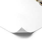 かわいい野鳥のスズメ写真 ポスター (角)