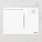 かわいい金ゴールドのダストデイgeckoピンクのパイナップルハワイ ポストカード (裏面)