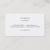 かわいい金ゴールドの円とカラフル紙吹雪ライトブルー 名刺 (裏面)