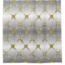 かわいい金ゴールドグレーと白の幾何学的パターン