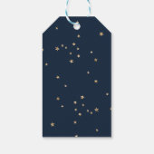 かわいい金ゴールドスター&レインボーベビーシャワーありがとう ギフトタグ (裏面)