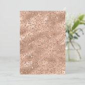 かわいい金ゴールドチーターヒョウの皮膚プリントパターン サンキューカード (スタンド正面)