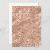 かわいい金ゴールドチーターヒョウの皮膚プリントパターン サンキューカード (正面/裏面)