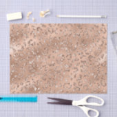 かわいい金ゴールドチーターヒョウの皮膚プリントパターン 薄葉紙 (クラフト)