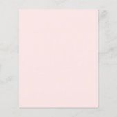 かわいい金ゴールドハートブラック美しいサロンオープンハウスメニュー チラシ (裏面)