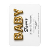 かわいい金ゴールドバブルバルーンおもしろい赤ちゃん救シャワーシャワー マグネット (縦)