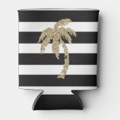 かわいい金ゴールドパームツリークーラーボックスビールスリーブ 缶クーラー (正面)