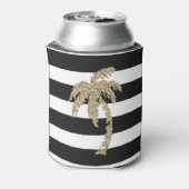 かわいい金ゴールドパームツリークーラーボックスビールスリーブ 缶クーラー (缶裏面)