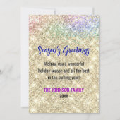 かわいい金ゴールドフェイクグリッタークリスマス新年 (正面)