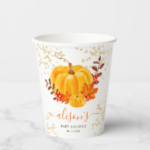 かわいい金ゴールドフローラカボチャ水カラーベビーシャワー