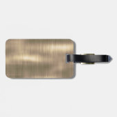 かわいい金ゴールドユニコーングリッタードリップスモノグラム ラゲッジタグ (裏面横)