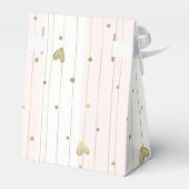 かわいい金ゴールド&ピンクハート フェイバーボックス (裏面サイド)