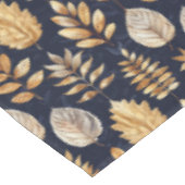 かわいい金ゴールド/青紅葉 テーブルクロス (アングル)