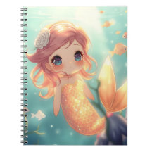 かわいい金色の人魚の水中世界