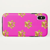 かわいい金色の肉球 Case-Mate iPhoneケース (裏面(横))